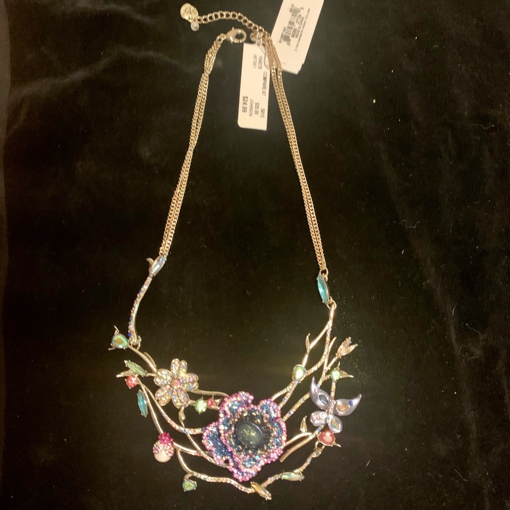 Betsy Johnson Necklace, pin, Valley girl creation earrings, bracelets,